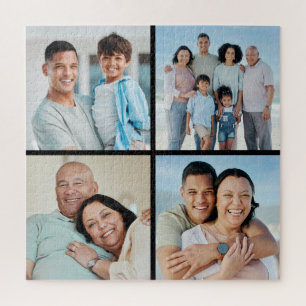 Create Your Own 4 Photo Collage Jigsaw Puzzle