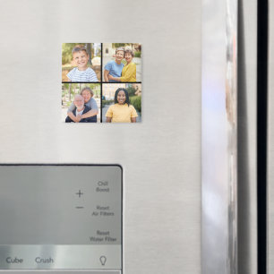 Create Your Own 4 Photo Collage Magnet