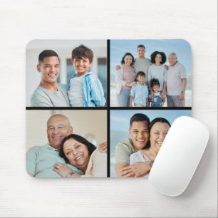 Create Your Own 4 Photo Collage Mouse Pad