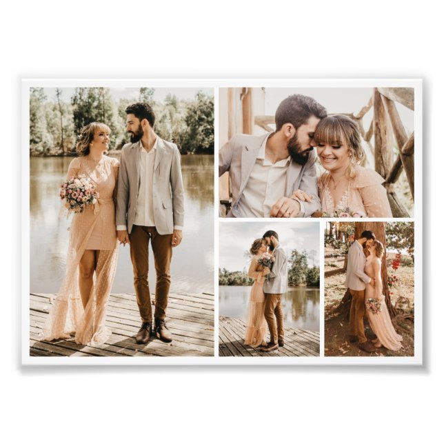 Create Your Own 4 Photo Collage Photo Enlargement (Front)