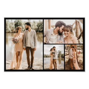 Create Your Own 4 Photo Collage Photo Enlargement Print