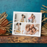 Create Your Own 4 Photo Collage Plaque<br><div class="desc">Introducing the perfect way to display your cherished memories in style - the Photo Collage Plaque! This stunning plaque allows you to showcase your custom photos in a unique and beautiful way. Imagine having a beautiful collage of your family, friends, and vacation photos hanging in your home or office. You...</div>