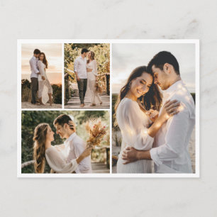 Create Your Own 4 Photo Collage Postcard
