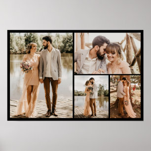Create Your Own 4 Photo Collage Poster
