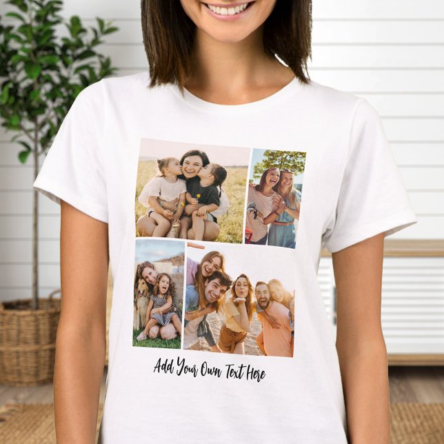 Create Your Own 4 Photo Collage T-Shirt (Creator Uploaded)