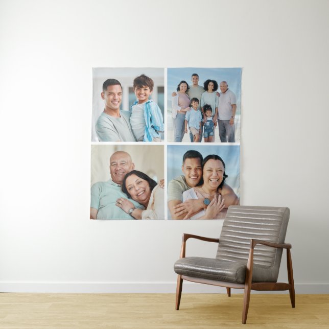 Create Your Own 4 Photo Collage Tapestry (In Situ)
