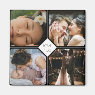 Create Your Own 4 Photos Magnet