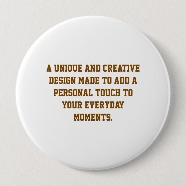 Create Your Own 4'' Round Button (Front)