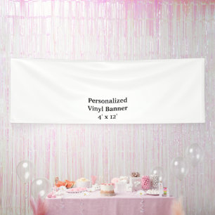 Create your own 4' x 12' Indoor Vinyl Banner