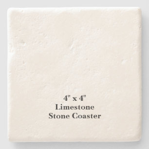 Create your own 4" x 4" Limestone Stone Coaster