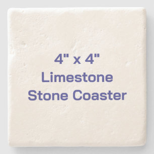 Create Your Own 4" x 4" Limestone Stone Coaster