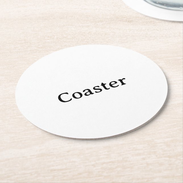 Create Your Own 4" x 4"  Round Paper Coaster (Angled)