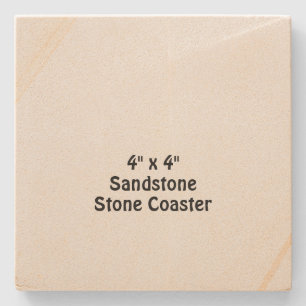 Create your own 4" x 4" Sandstone Stone Coaster