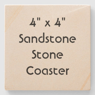 Create Your Own 4" x 4" Sandstone Stone Coaster