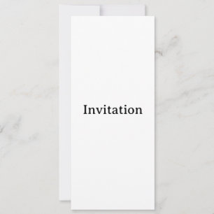 Create Your Own 4" x 9.25" Squared Invitation
