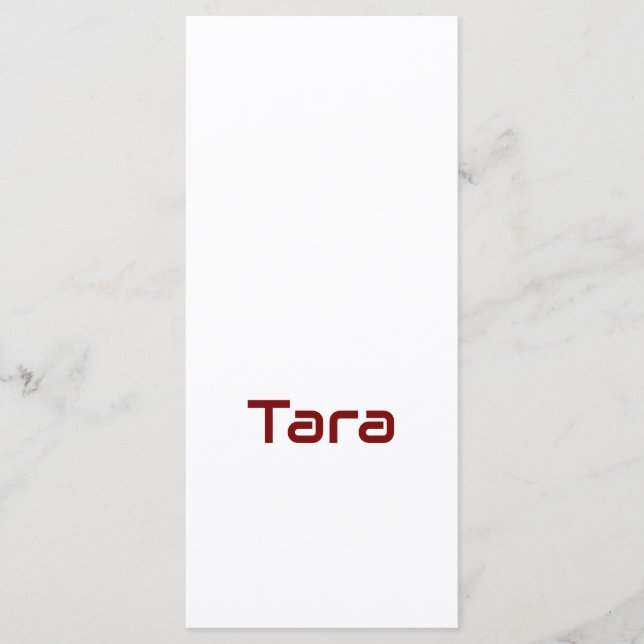 Create Your Own 4" x 9" Flat Program (Front)