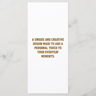 Create Your Own 4" x 9" Flat Program