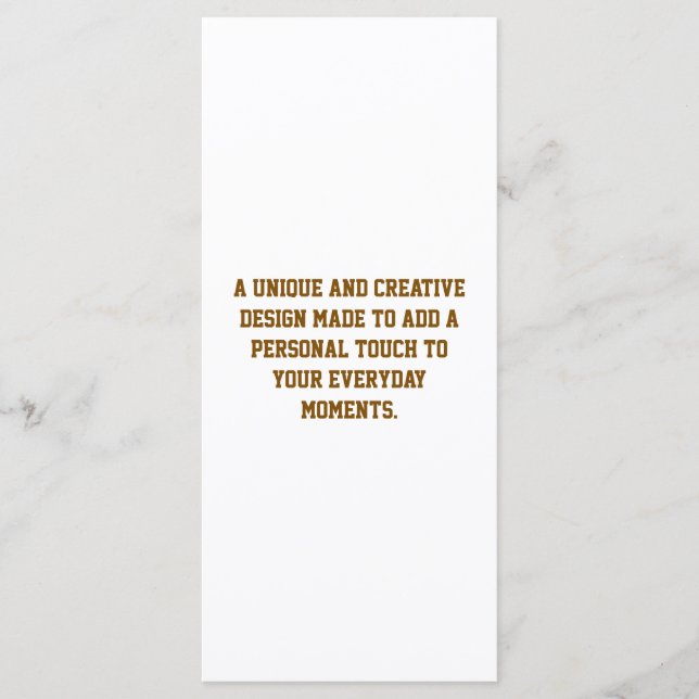 Create Your Own 4" x 9" Flat Program (Front)
