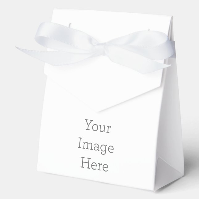 Paper Favor Box, Tent 10.16 cm x 5.08 cm x 12.7 cm  (Front)