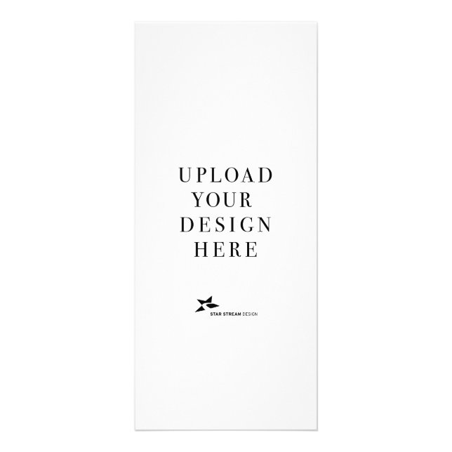 Create Your Own 4x9 Portrait Rack or Menu Card (Front)