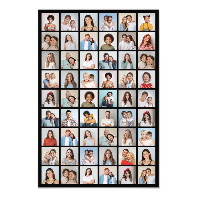 Create Your Own 54 Photo Collage Photo Enlargement (Front)