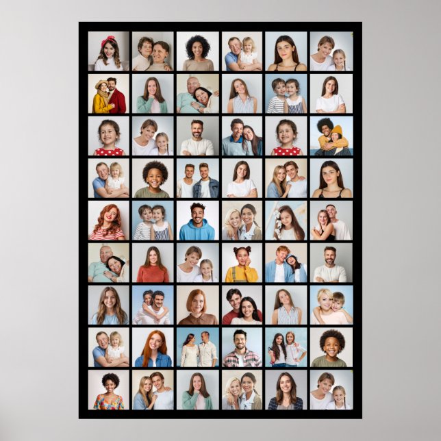 Create Your Own 54 Photo Collage  Poster (Front)