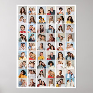 Create Your Own 54 Photo Collage  Poster