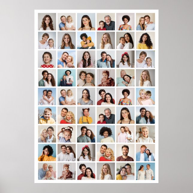 Create Your Own 54 Photo Collage  Poster (Front)