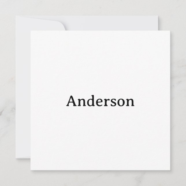 Create Your Own 5.25" Squared  Thank You Card (Front)