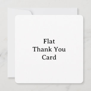 Create Your Own 5.25" x 5.25" Rounded Flat Thank You Card