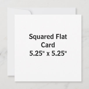 Create Your Own 5.25" x 5.25" Squared Flat Card