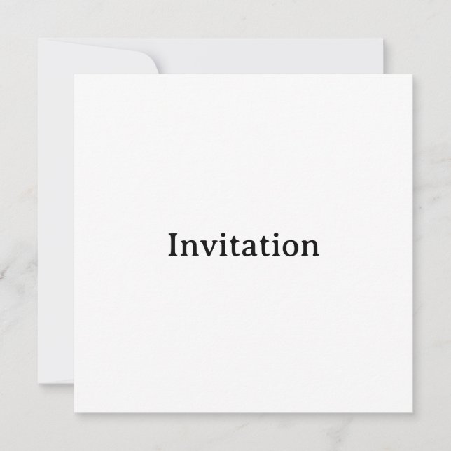 Create Your Own 5.25" x 5.25" Squared Invitation (Front)