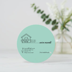 Create Your own 5.25x5.25 Moved Announcement Card