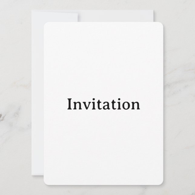 Create Your Own 5.5" x 7.5" Rounded Invitation (Front)
