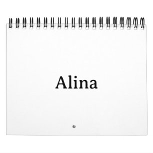 Create Your Own 5.5" x 7" Two Page Small Black Calendar
