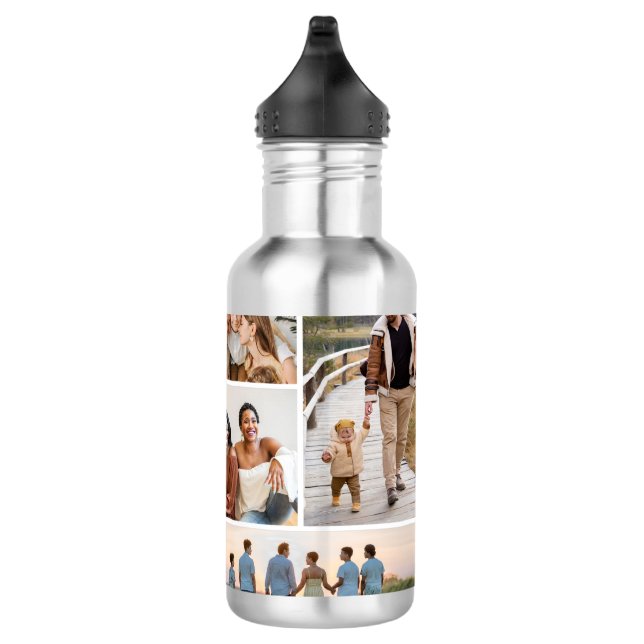Create Your Own 5 Photo Collage 710 Ml Water Bottle (Right)
