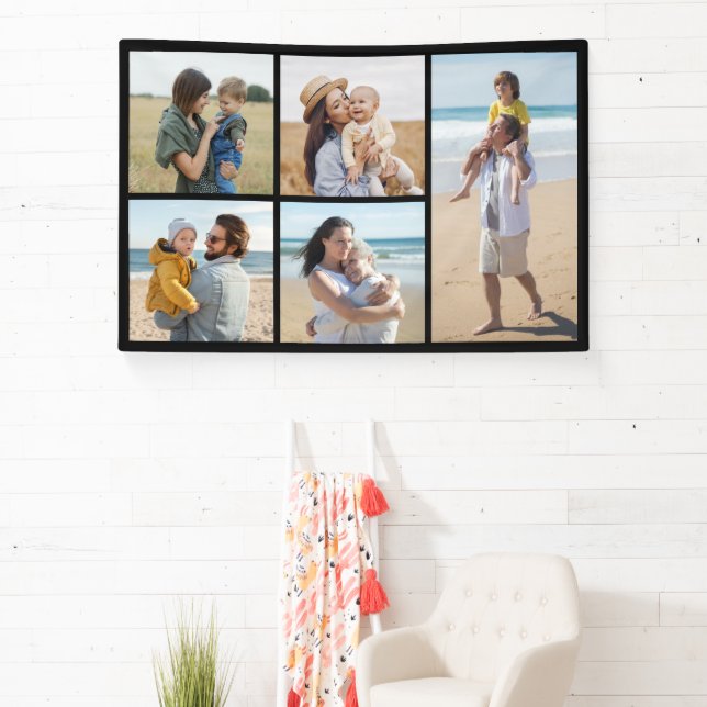 Create Your Own 5 Photo Collage Banner (Insitu)