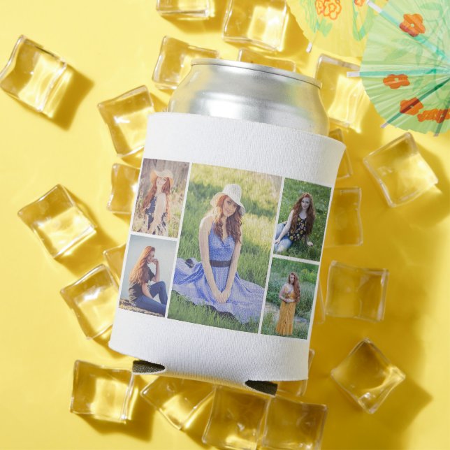 Create Your Own 5 Photo Collage Can Cooler (In Situ Summer)
