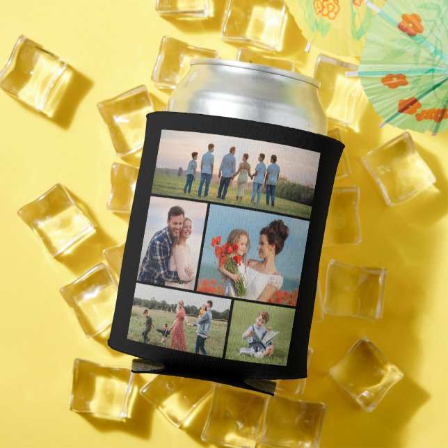 Create Your Own 5 Photo Collage Can Cooler (In Situ Summer)