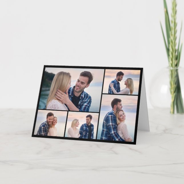 Create Your Own 5 Photo Collage Card (Front)