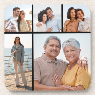 Create Your Own 5 Photo Collage Coaster