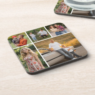 Create Your Own 5 Photo Collage Coaster