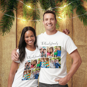 Create Your Own 5 Photo Collage Family Vacation T-Shirt
