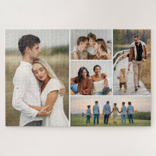 Create Your Own 5 Photo Collage Jigsaw Puzzle