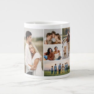 Create Your Own 5 Photo Collage Large Coffee Mug