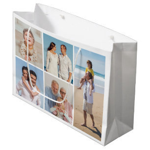 Create Your Own 5 Photo Collage Large Gift Bag