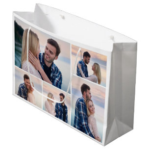Create Your Own 5 Photo Collage Large Gift Bag