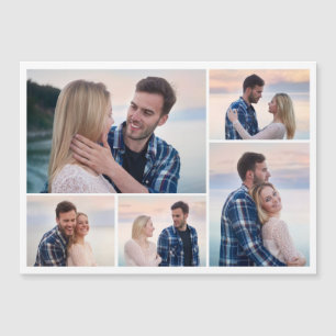 Create Your Own 5 Photo Collage Magnetic Card