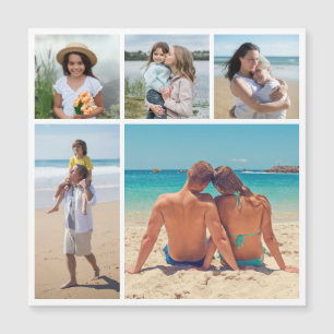 Create Your Own 5 Photo Collage Magnetic Card