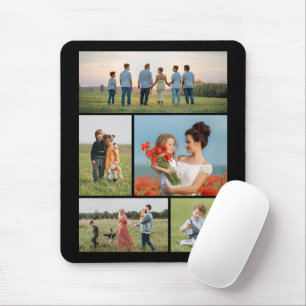 Create Your Own 5 Photo Collage Mouse Pad
